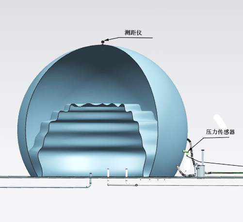 双膜柔性气柜3d图